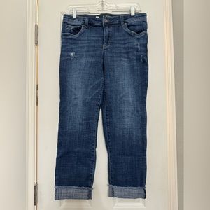 KUT Crop denim size 6